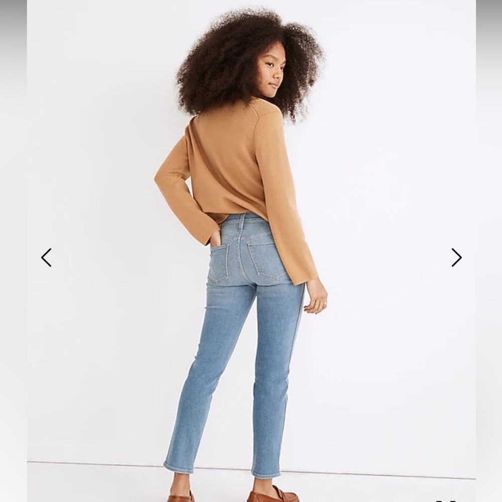 Madewell Tall Stovepipe Jeans in Euclid Wash 27 TALL worn 1x